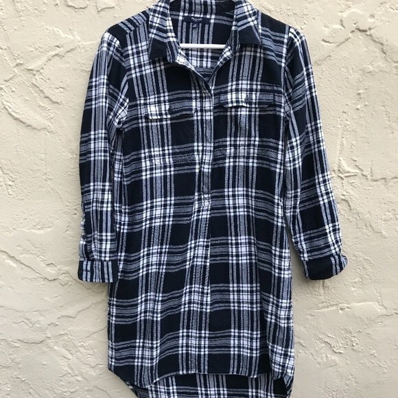 Madewell Plaid Shirt Dress - Picture 1 of 5